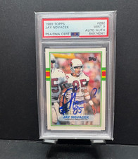 1989 Topps Jay Novacek Rookie Card #282 PSA 9 Cowboys RC Auto PSA/DNA. rookie card picture