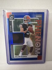 2025 Panini Optic - Rookie Phenoms Dillon Gabriel #RPBH-DGL Blue Hyper Prizm