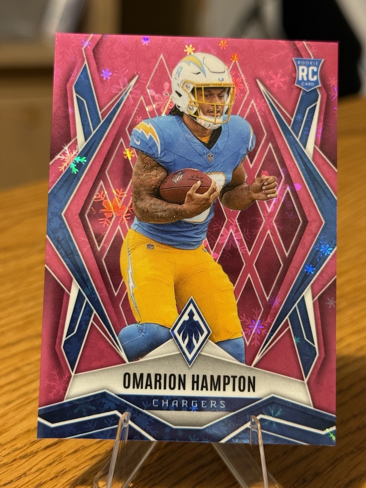 Omarion Hampton /299 2025 Panini Phoenix - Rookies #192 Pink Winter (RC) ❄️ 🔥