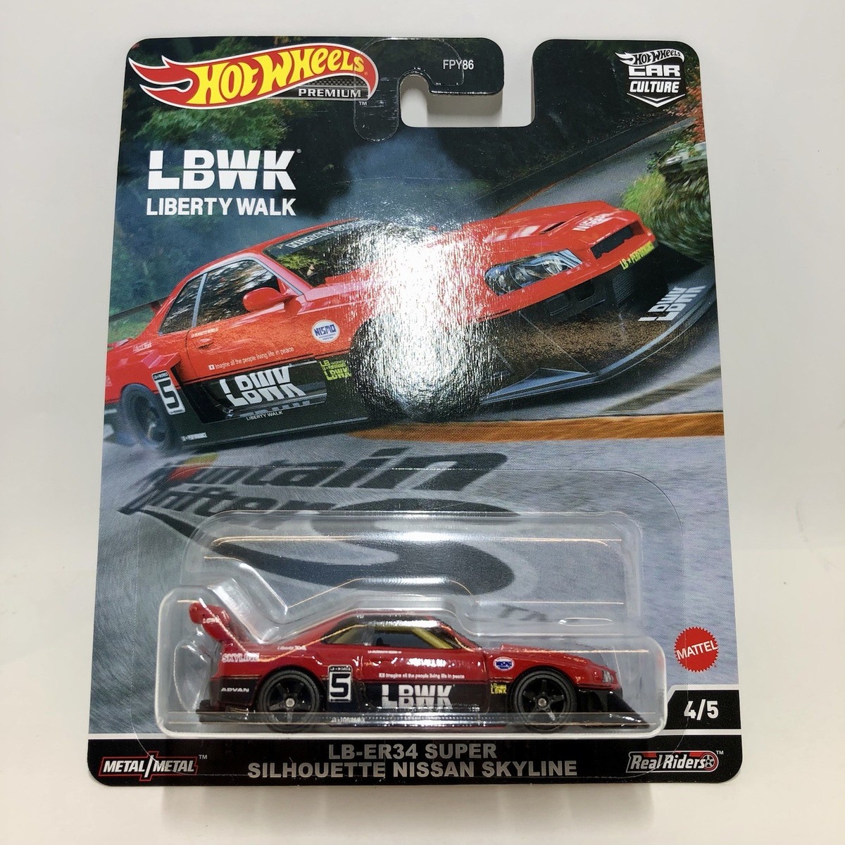 Hot Wheels LB-ER34 SUPER SILHOUETTE NISSAN SKYLINE R34 Liberty