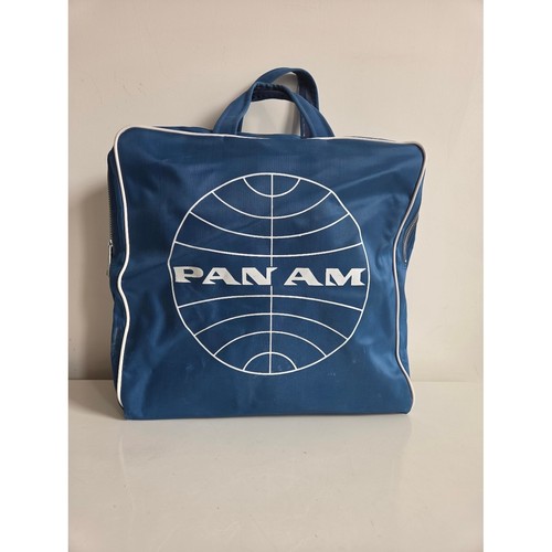 Vintage Panam Airlines Carry On Bag Blue