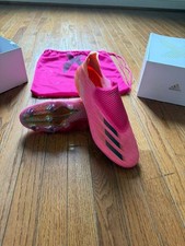 Adidas shoes Men Rare X Ghosted.1 FG FW6897 Pink Orange Soccer Cleats LIKE N E W