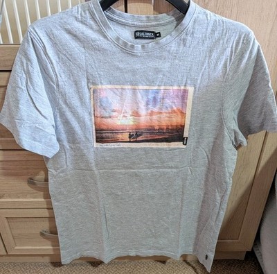 T-shirt Salt Life Homme Gris Foncé – Taille M, Imprimé Graphique, Occasion Très Bon état