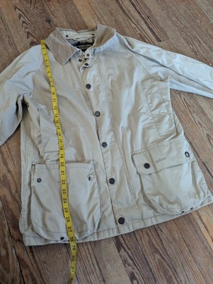Barbour Lightweight Bedale Jacket Mens Size S Beige Full Zip 