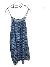 Uniqlo Marimekko Sleeveless Dress Navy Blue M Summer Cool