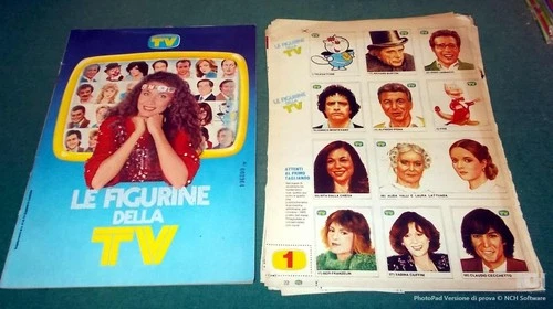 Album "LE FIGURINE della TV" COMPLETE fig Cut out and Attack Smiles Songs