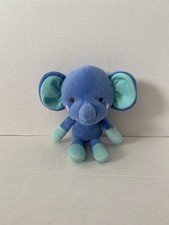 Fisher Price Snugamonkey Small Plush Blue And Teal Elephant
