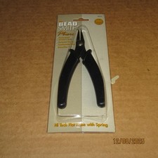Brand New The BeadSmith Hi Tech Flat Nose Pliers PLHT16 Comfort Grip