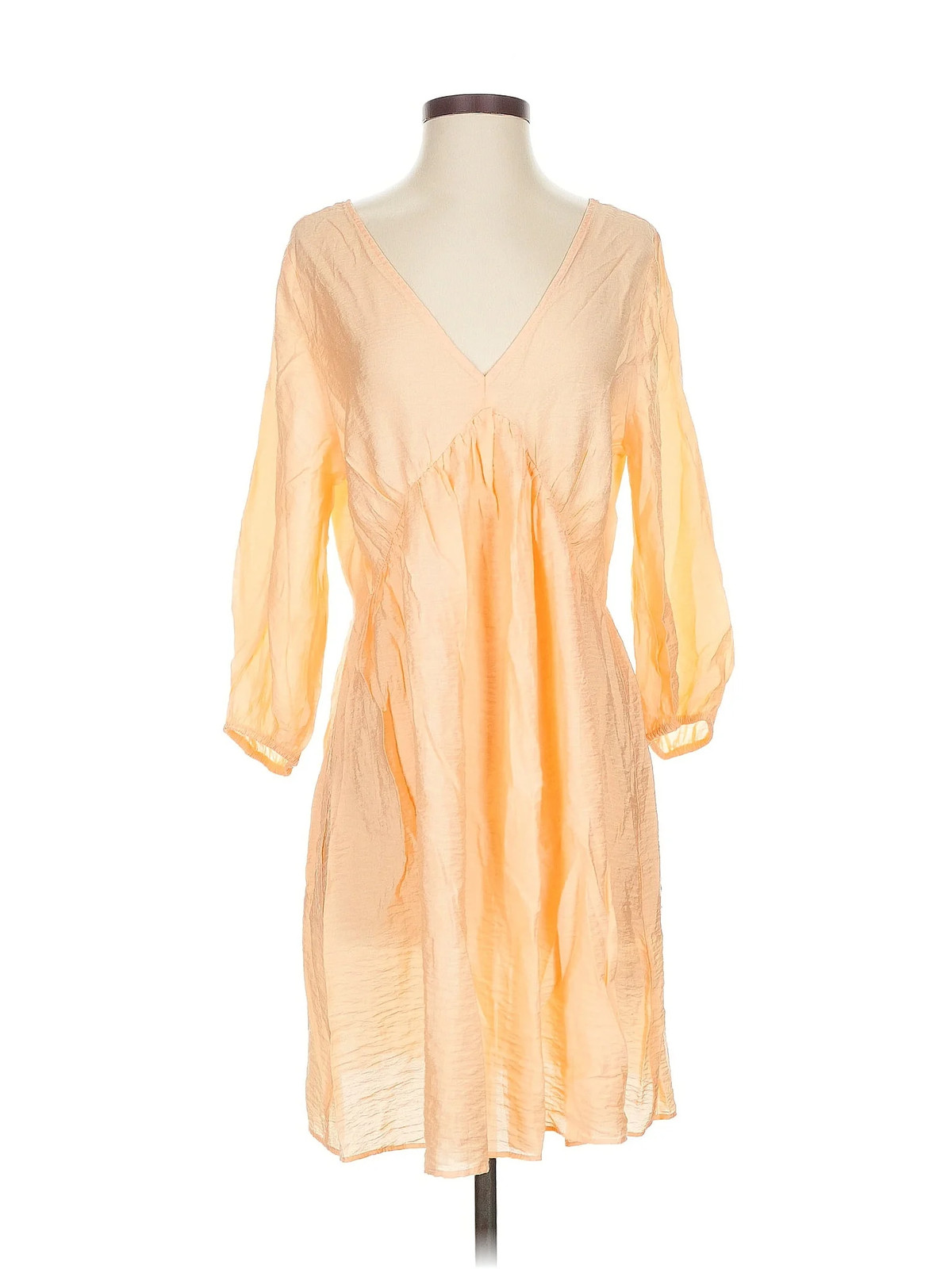 H&M Women Yellow Casual Dress S