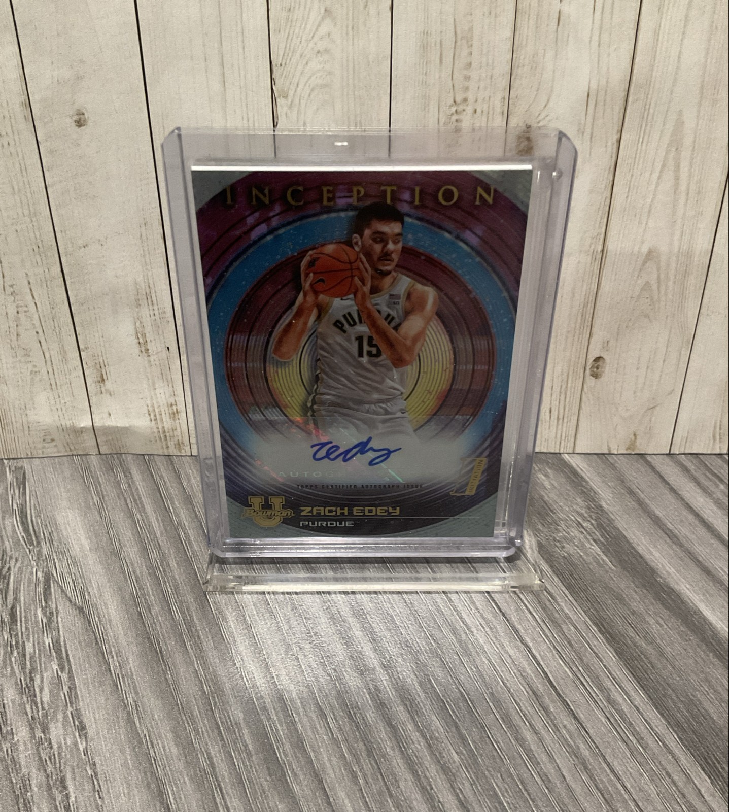 2022-23 Bowman Inception University - Autographs Zach Edey #BIA-ZE (AU, RC)