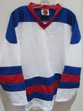 K1 Sportswear Men's Medium Red White & Blue Long Sleeve Hockey Jersey