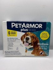 PetArmor Plus for Medium Dogs 23-44 lbs Tick Lice Fleas 6 Pack 6 Month Supply