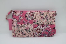 NWT Vera Bradley RFID Convertible Wristlet in Botanical Paisley Pink Patchwork