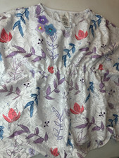 Disney swimsuit cover up; size 7/8 Tropical Flowers