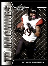 2017 Leaf Draft TD Machines Gold Donnel Pumphrey Rookie Philadelphia Eagles