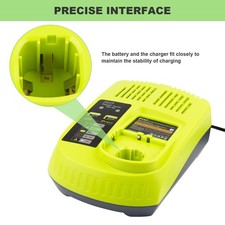P117 Charger For RYOBI P108 18V ONE Plus P102 High Capacity Lithium-Ion Battery