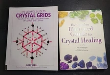 The Ultimate Guide to Crystal Grids by Judy Hall & Complete Crystal healing