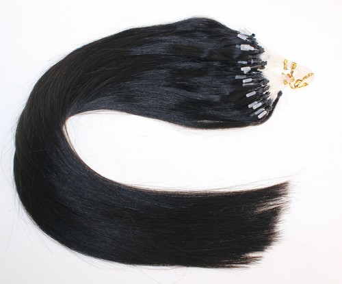 Micro Ring Loop Tip Remy Human Hair Extensions Straight Micro Beads Link Hair US - Picture 31 of 116