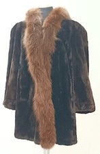 Cappotto da donna in visone e volpe taglia 44/48