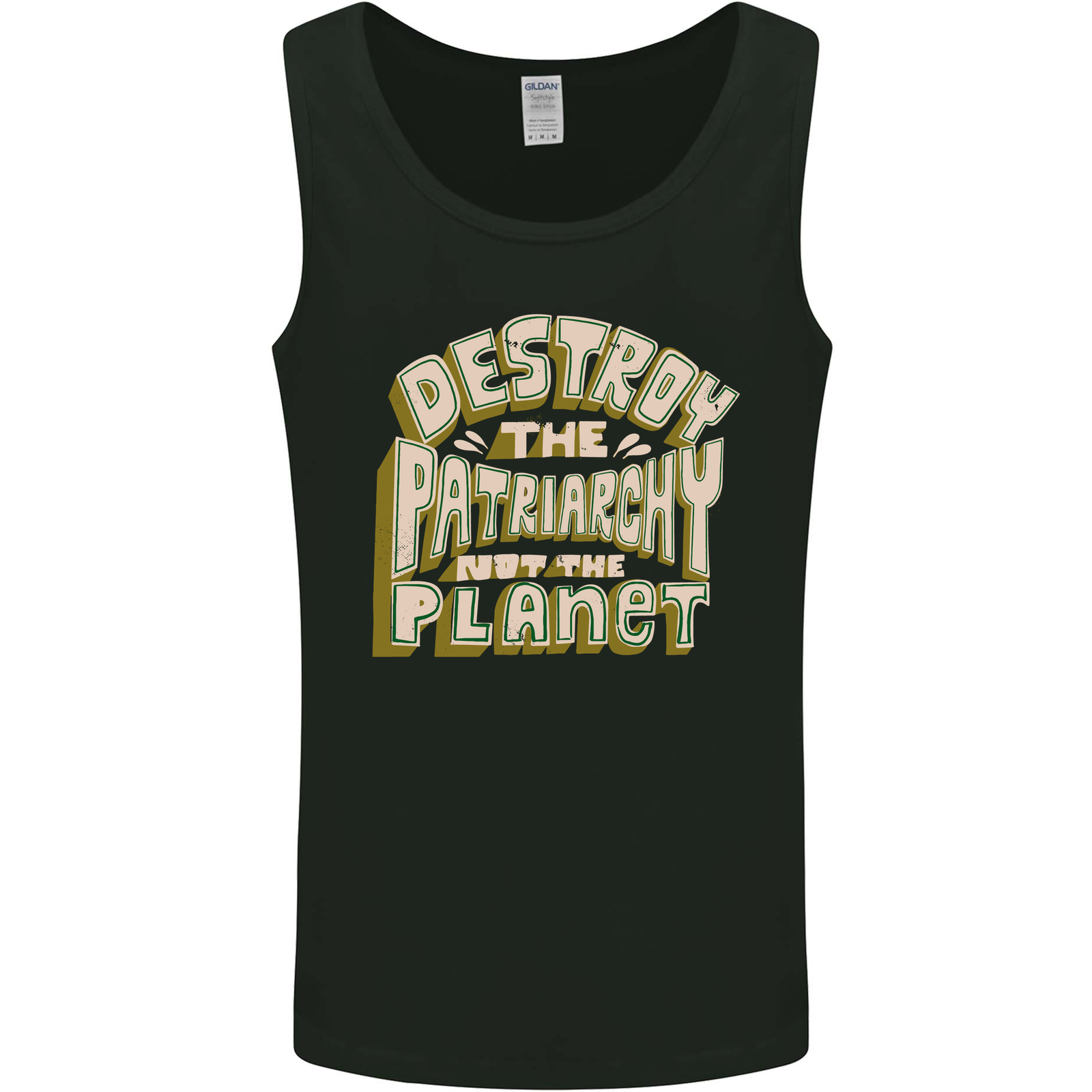 Destroy Patriarchy Not the Planet Climate Change Mens Vest Tank Top