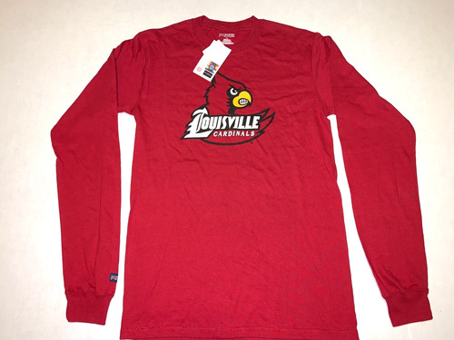 University of Louisville Cardinals Angry Mascot Long Sleeved T-Shirt New! SMALL