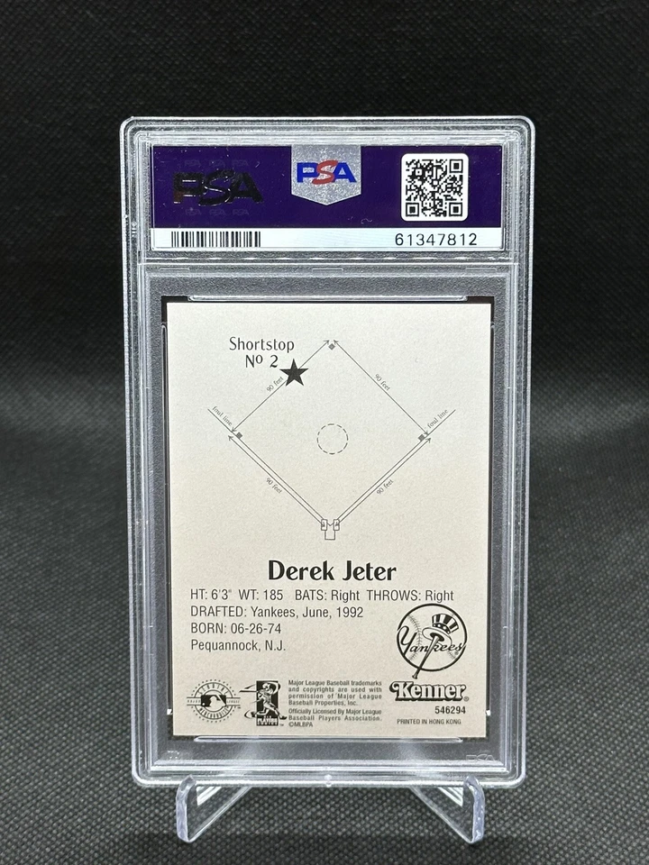 Derek Jeter | 1998 Kenner Starting Lineup PSA 9 Mint | New York Yankees HOF - Image 2 of 2