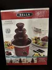 New Chocolate And Cheese Fondue Bella Electric Chocolate Fountain Bella New