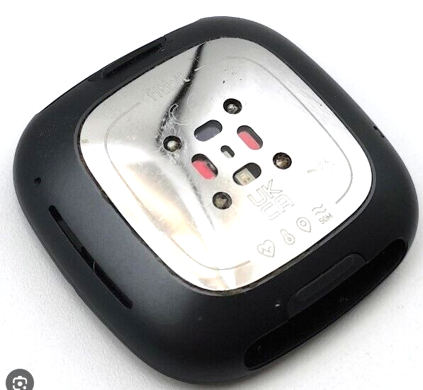 Upgrade your Fitbit Sense with a sleek black aluminum advanced housing assembly FB512-image