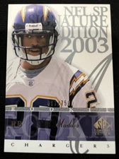 NICK MADDOX San Diego Chargers 2003 SP Signature Edition #113 Rookie RC #093/750