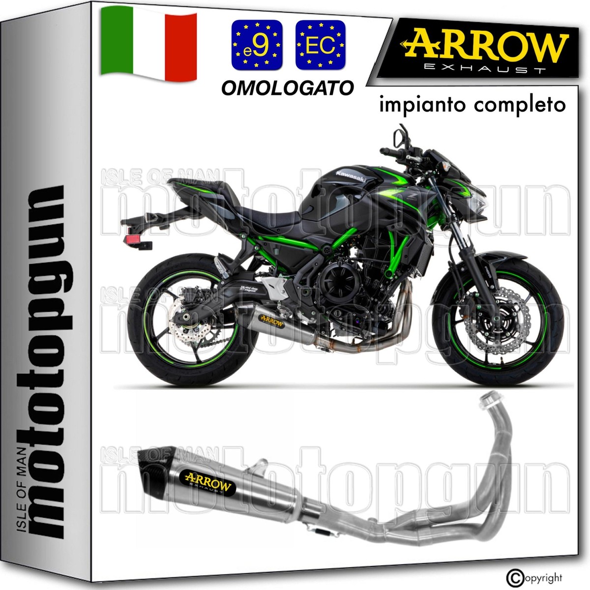 ARROW SCARICO COMPLETO FULL-OMO X-KONE C KAWASAKI Z650 Z-650 2023