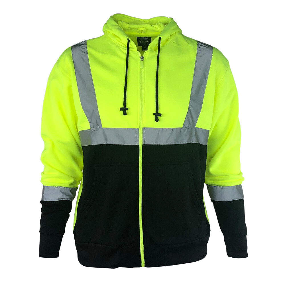 Buffalo Outdoors® Workwear Class 2 Hi Vis Reflective Safety Hoodie