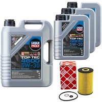 MotoröL Set Top Tec 4600 5W-30 8 Liter + ÖLfilter FüR Hyundai Equus 5.0 Gdi VI