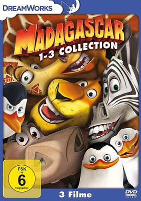Madagascar 1+2+3 - Collection (DreamWorks) # 3-DVD-BOX-NEU