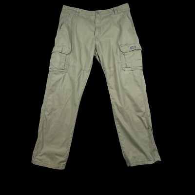 Wrangler Men's Cargo Pants Relaxed Fit Men’s Size 38 X 34(32) Khaki Cotton 