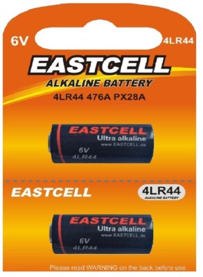 2 x 4LR44 6V(1Blister a 2Batterien)PX28,4G13,476A,L1325 quecksilberfrei EASTCELL