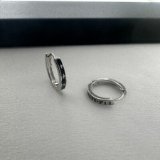 Small Hoop Earrings for Men Women Streetwear Punk Hip Hop Unisex Style