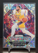 2020-21 Panini Prizm Anthony Davis Fireworks Fastbreak Disco Insert Card #6