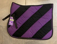 EQUI THEME PURPLE AND BLACK  FULL SIZE GENERAL PURPOSE SADDLECLOTH BRAND NEW