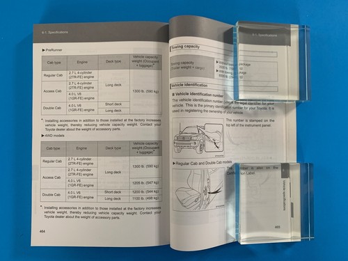 2009 Toyota Tacoma SR5 PreRunner X-Runner TRD 4WD Owners Manual Owner Book, Case - Picture 10 of 11