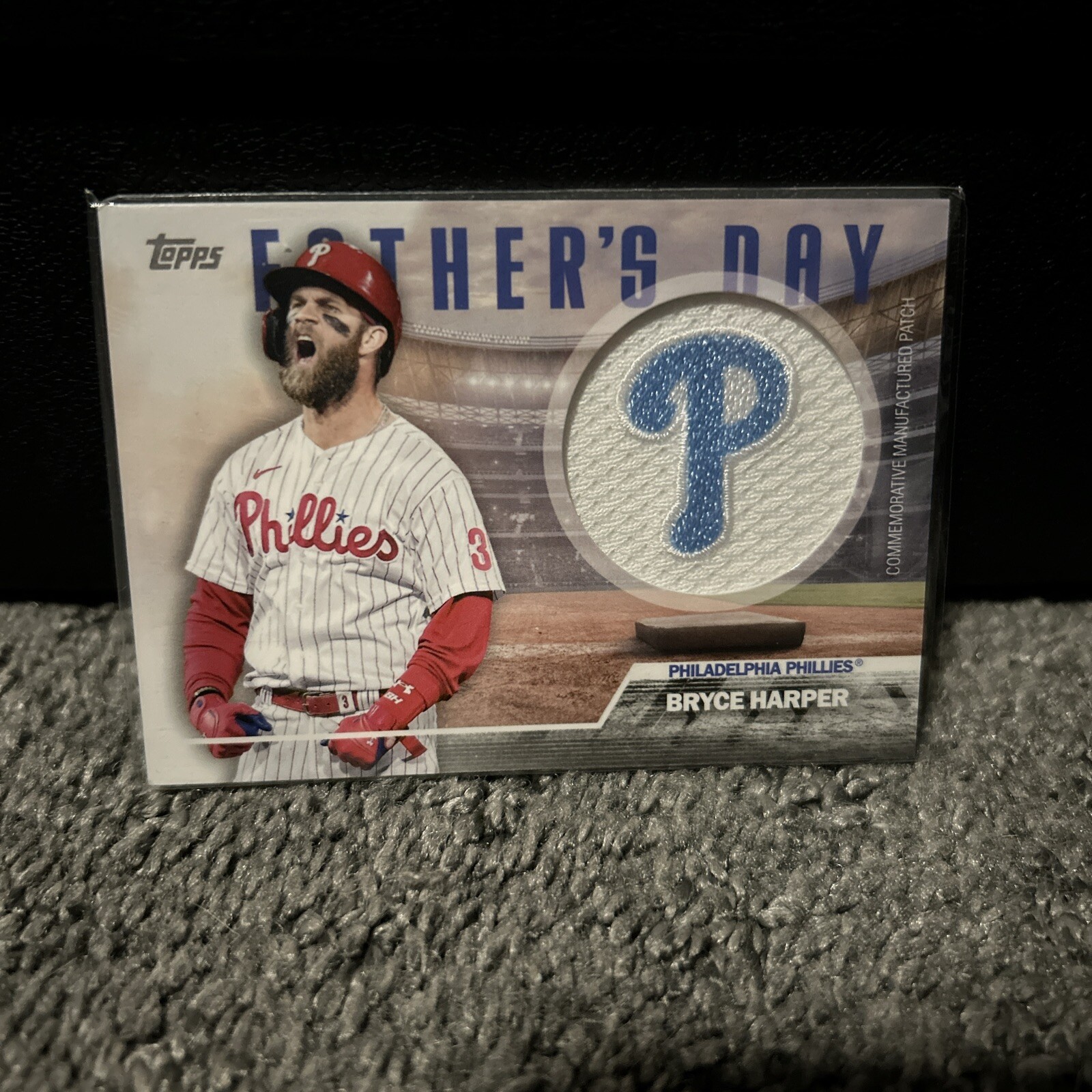 2023 Topps -Father's Day Commemorative Team Patches #FD-BH Bryce Harper