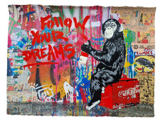 Mr. BRAINWASH Thierry Guetta EVERYDAY LIFE Money MONKEY POPART 1/1 Hand Signed