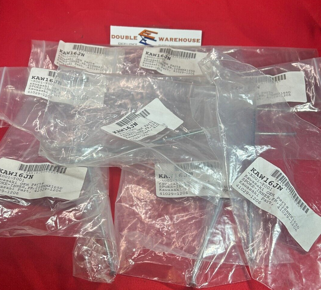 NOS OEM Kawasaki 41029-1206 Spoke-Inner, Fr, 228mmx KAW16JN ONE