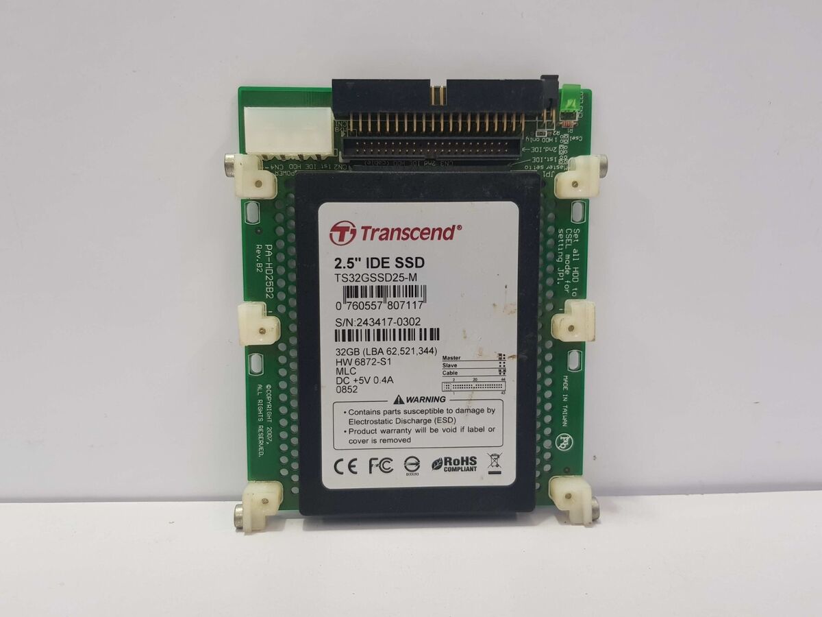 TRANSCEND TS32GSSD25-M 32GB 2.5'' IDE SSD WITH PCB CARD PA TRANSCEND TS32GSSD25-M 32GB 2.5'' IDE SSD WITH PCB CARD PA
