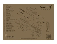 For Ruger LCP 2 II  Armorers Cleaning Mat Cerus Gear PREMIUM  Made in USA FDE