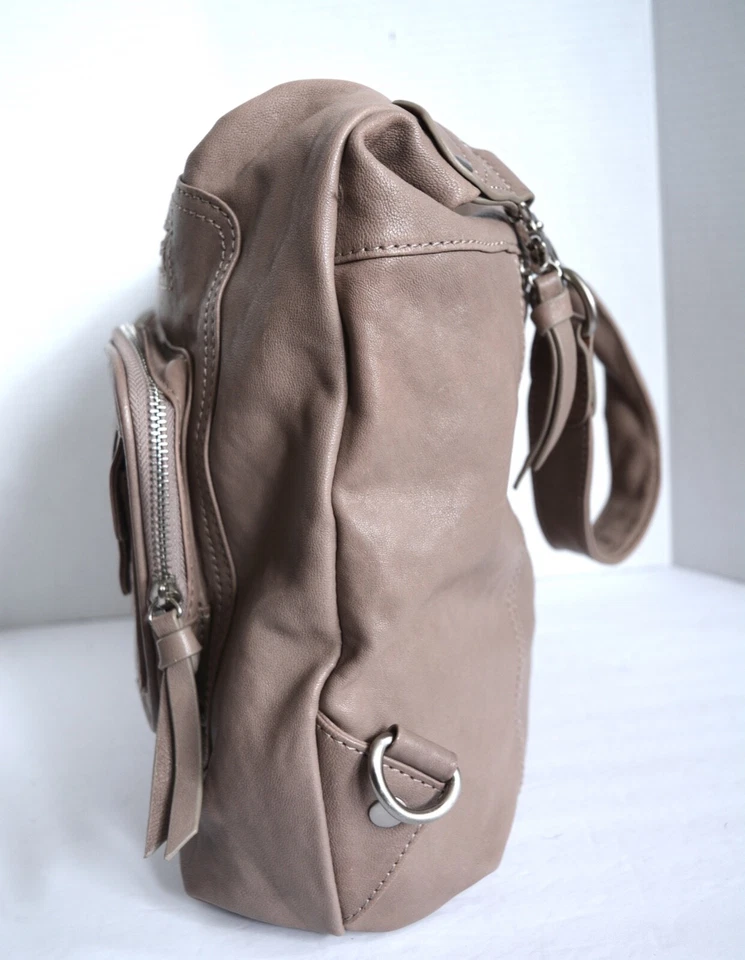 Bolso Hobo Chocolat Azul Bolsillo Cuero Genuino Taupe Bolso de Mano Grande Cartera de Hombro Foto 2 de 4