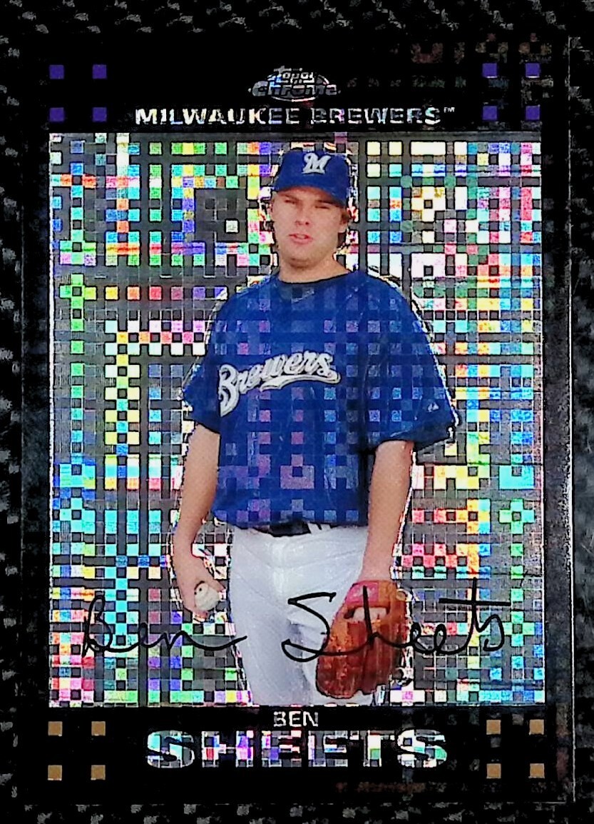 Ben Sheets - 2007 Topps Chrome #91 X-Fractor - Brewers