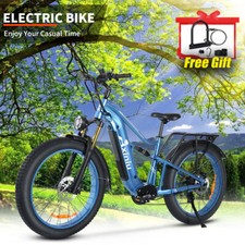 26" Adult Electric Bike 1800W 52V 30Ah 35MPH Bicycle Fat Tire E-Mountain Bike