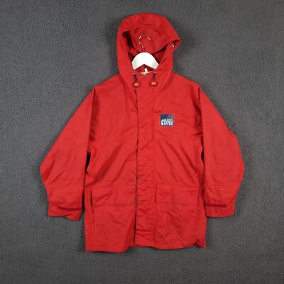 Vintage MUSTO & HYDE Jacket Mens XS Red Waterproof Sailing Coat Parka England