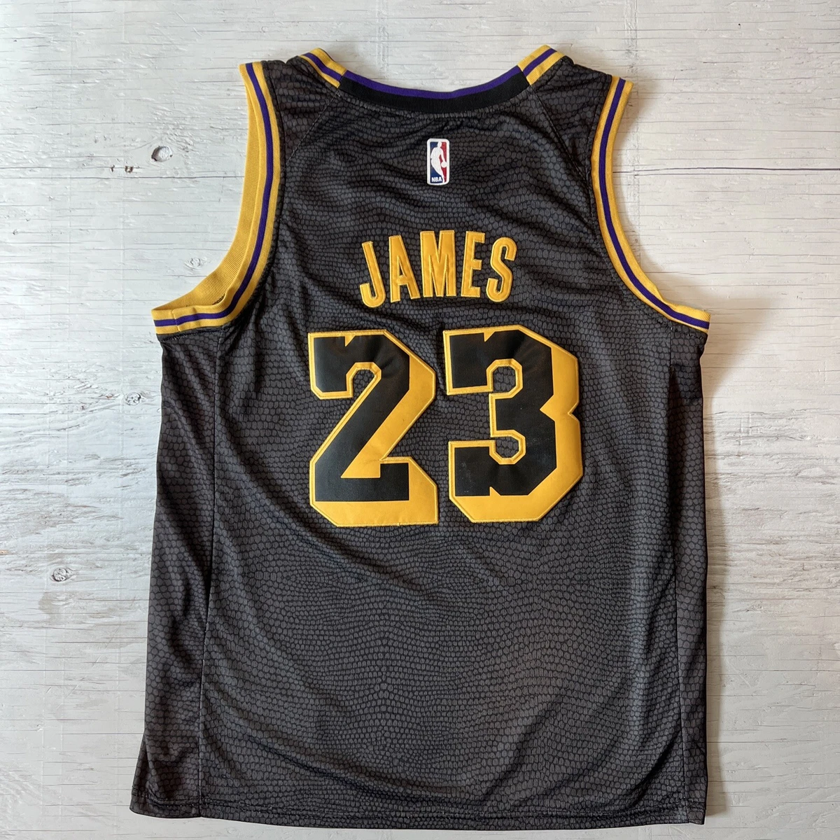 Nike LA LAKERS Lebron James Swingman Purple Jersey #23 Men's Size 50