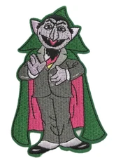COUNT von COUNT - SESAME STREET - Embroidered Iron-On Patch